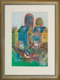 Uśmiechnięty Sfinks by Edward Dwurnik, 1991, akwarela, papier, sold Jul 2012