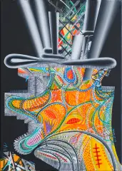 Robert Listwan, 3 D SUSHI, 2012, akryl, płótno