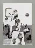 Krzysztof Rećko-Rapsa, Bez tytułu, 1997, tusz pióro, pędzel, papier