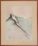 Alicja Wahl, Być... I, 1982, akwarela, ołówek, pastel, papier