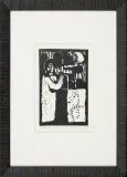 Jerzy Duda-Gracz, Judaica III, 1964, drzeworyt, papier