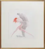 Taniec nasz by Alicja Wahl, 1998, akwarela, kredka, papier,, sold Jun 2012