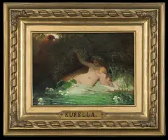 Ludwik Kurella, RYBKA, 1869, olej, deska