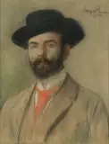 Leon Wyczółkowski, PORTRET JERZEGO WARCHAŁOWSKIEGO, 1902, pastel, tektura