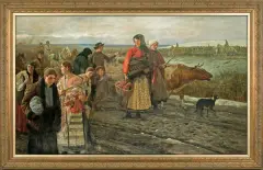 Antoni Piotrowski, PRZEDWIOŚNIE, 1917, olej, płótno