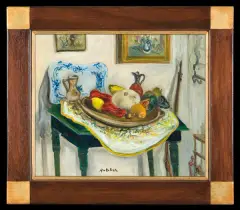 Isaac Antcher, MARTWA NATURA..., 1984, olej, płótno