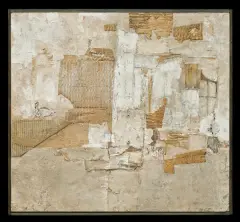ASSEMBLAGE by Teresa Rudowicz, 1961, technika własna, płótno, offered Jun 2012