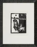 Jerzy Duda-Gracz, Z cyklu Judaica XIV, 1964, drzeworyt, papier