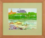 Wisła by Edward Dwurnik, 2012, gwasz, akwarela, papier, sold May 2012