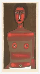 Jerzy Nowosielski, Półakt, 1997, serigrafia barwna, papier