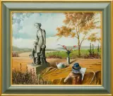 Jacek A. Wolski, Martwa natura w plenerze, 2010, olej, płótno