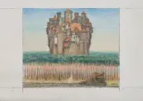 Bez tytułu by Jacek Yerka, kredki, ołówek, papier, sold May 2012