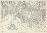 Warszawa by Edward Dwurnik, 2005, druk autorski, papier, sold Apr 2012