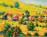 Na stokach Domaniówki Świętokrzyskiej by Zdzisław Otello Horodecki, 2008, olej, płótno, sold Apr 2012