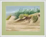 Anna Kozniewska, Wydmy w Jastarni, pastel, papier