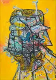 Robert Listwan, Vader, 2011, akryl, płótno