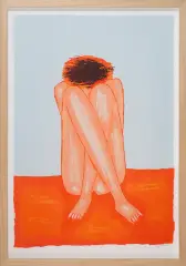 Jerzy Nowosielski, Skulona, 1997, serigrafia barwna, karton