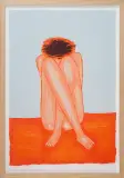Skulona by Jerzy Nowosielski, 1997, serigrafia barwna, karton, sold Apr 2012