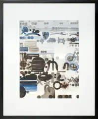 Jan Tarasin, Zasłona, 1992/93, akwarela, papier