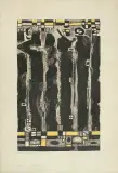 Mieczysław Wejman, Granica, 1961, linoryt barwny