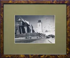Jan Bułhak, Warszawa W-Z, kościół św. Anny, 1949, fotografia czarno-biała, papier