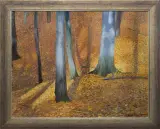 Katarzyna Dobosz, Las jesienny, 2011, olej, płótno