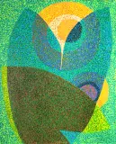 Jolanta Johnsson, Nenufary I, 2010, olej, płótno