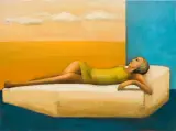 Odpoczynek by Mira Andrzejewska Kalkowska, 2011, olej, płótno, sold Mar 2012