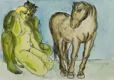 Katarzyna Orthwein, Licho nie śpi – Erotyk, 1996, monotypia, akwarela, papier