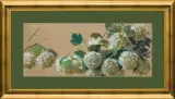 Leon Wyczółkowski, FRYZ DEKORACYJNY - KWITNĄCA KALINA, pastel, papier beżowy