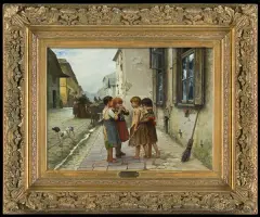 Antoni Kozakiewicz, NA ULICY. ZAZDROŚĆ, 1891-1892, olej, deska