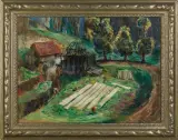 Aleksander Jędrzejewski, BIELENIE PŁÓTNA, 1935, olej, płótno