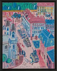 ŁOWICZ by Edward Dwurnik, 2011, olej, płótno, sold Mar 2012