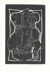 Stanisław Dawski, Ex libris Bogny Jakubowskiej, litografia, papier