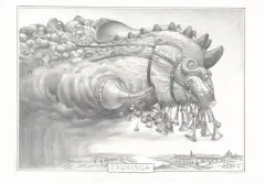 Jacek Yerka, Nawałnica, 2012, ołówek, papier