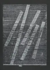 Grażyna Bartnik, Put put, 2010, technika własna, papier czarny