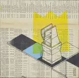 Daniel Chazme Kaliński, Bez tytułu, 2011, collage, papier naklejony na płótno