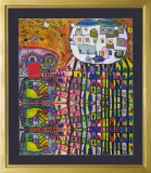 Hauskatze by Friedensreich Hundertwasser, offset barwny, papier, sold Jan 2012