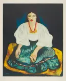 Moïse Kisling, Bretonka, litografia barwna, papier