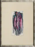 Roman Opałka, SZKIC, 1959, tempera, papier