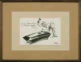 Jerzy Zaruba, Gwóźdź do trumny, 1944, tusz, gwasz, papier