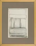 Roman Opałka, SZKIC KOMPOZYCJI ABSTRAKCYJNEJ, 1965, węgiel, papier