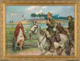 UŁANI by Wojciech Kossak, 1929, olej, płótno, offered Dec 2011