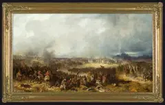 Józef Brandt, BITWA POD CHOCIMIEM, 1865, olej, płótno