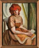 Tamara Łempicka, RUDOWŁOSA, ok. 1922, olej, płótno