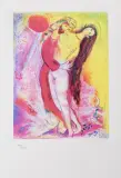 Marc Chagall, Arabska noc, litografia barwna, papier