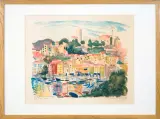 de Marie-Laure Noailles, Cannes, 1960, litografia barwna, papier kremowy