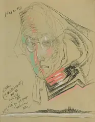 Stanisław Ignacy Witkiewicz, GRENADIER NAPOLEONA, 25 VIII 1929, pastel, papier