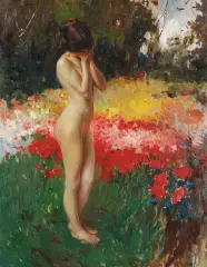 Marian Sługocki, PRZEBUDZENIE. WIOSNA, 1908, olej, płótno