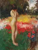 Marian Sługocki, PRZEBUDZENIE. WIOSNA, 1908, olej, płótno